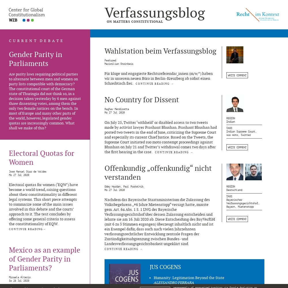 Verfassungsblog.de - Reviews About Sites And Companies - Sites-Reviews