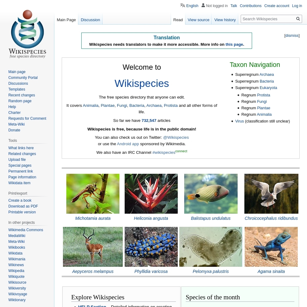 Wikispecies.org - Reviews About Sites And Companies - Sites-Reviews