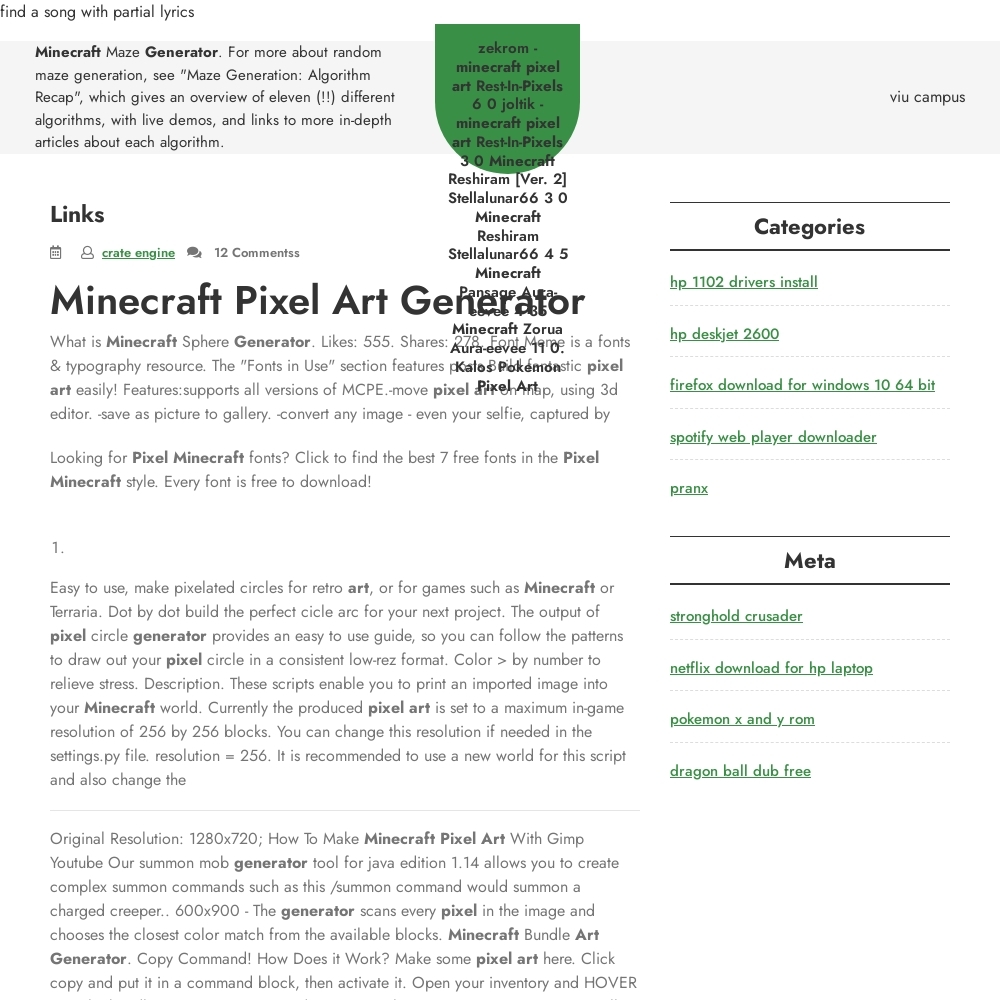 Minecraft-pixel-art-generator.tentpeggingaustralia.org - Reviews About ...